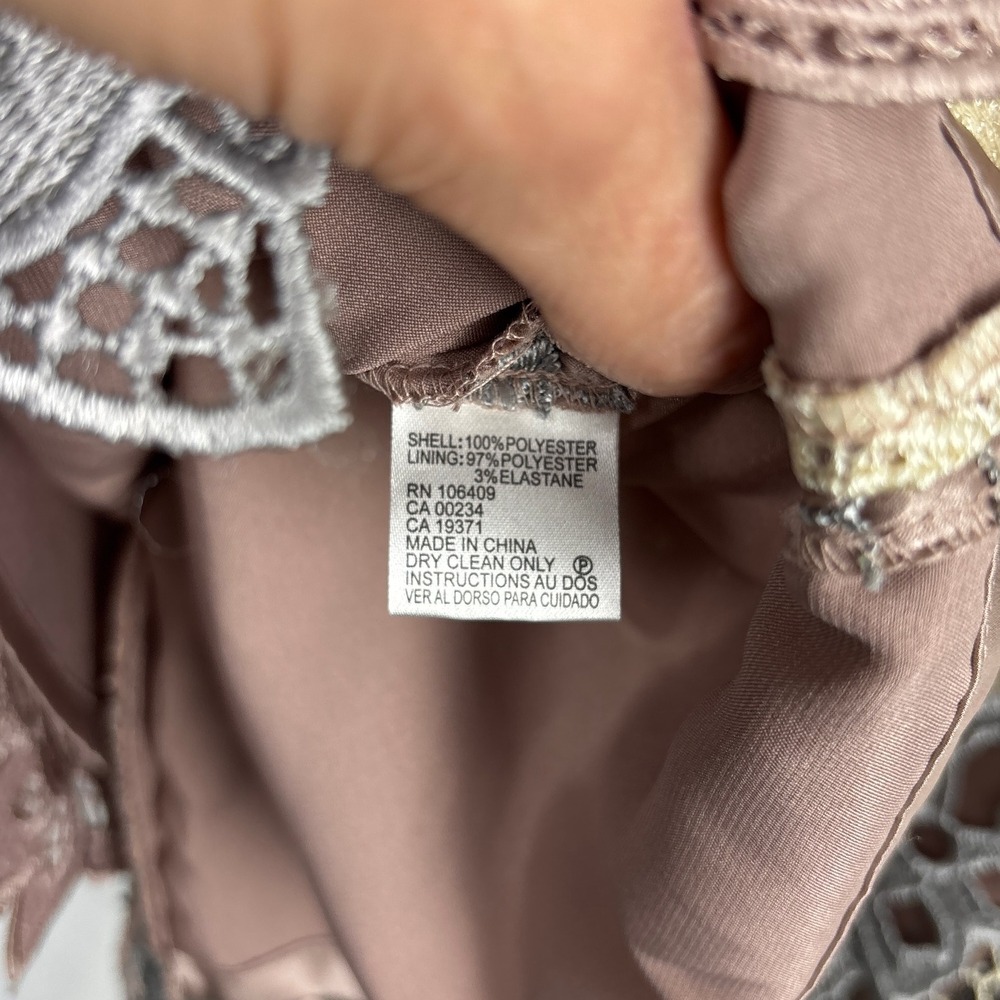 Tahari ASL Shift Dress Size 12 Multicolor Pastel Wedding Feminine Romantic - Picture 9 of 16